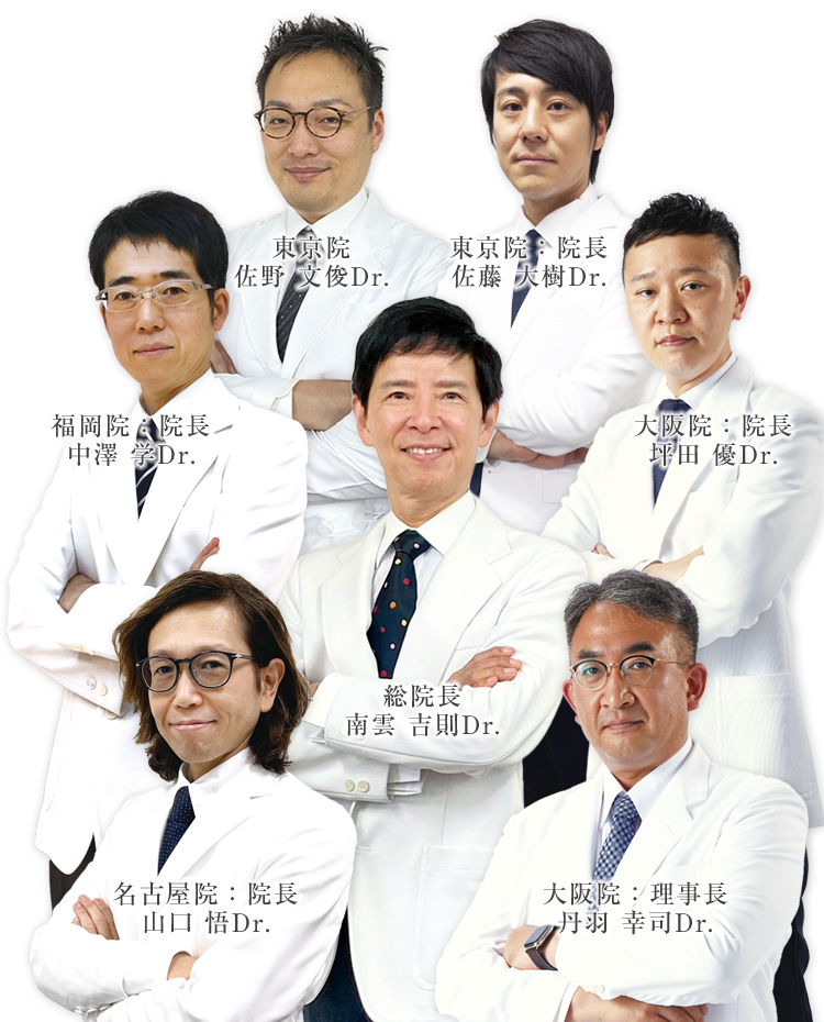 乳腺専門医・形成外科専門医を含むプロフェッショナルドクター