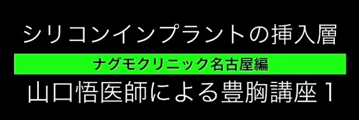 シリコンインプラントの挿入層 [ ナグモクリニック名古屋編 ] 山口悟医師による豊胸講座1